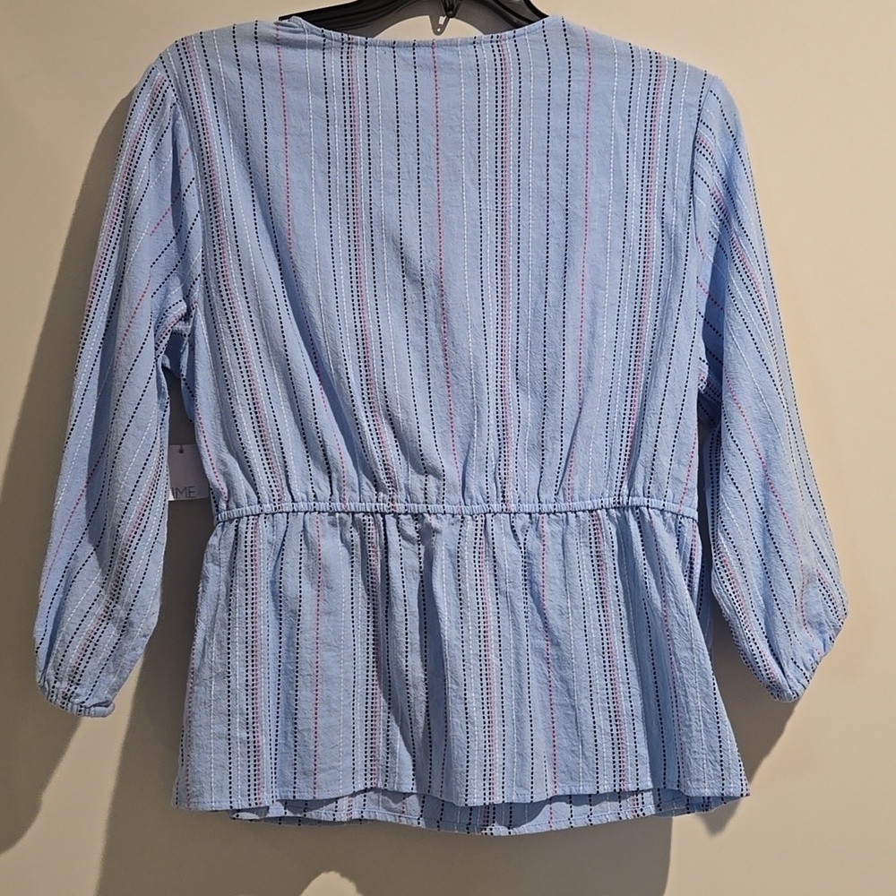 Time and Tru blue pink black white top. Size large. NWT. - Picture 5 of 7